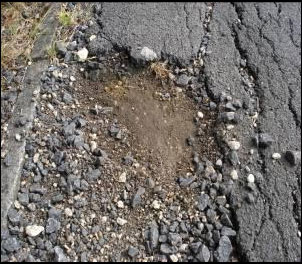 Accidents caused by potholes example